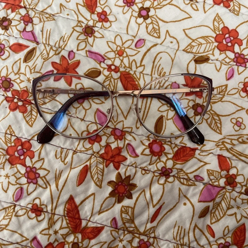 Kate Spade Women's Noel 52 mm Eyeglasses NOEL-G-0AW-140 52 17 32 Frames Only Red